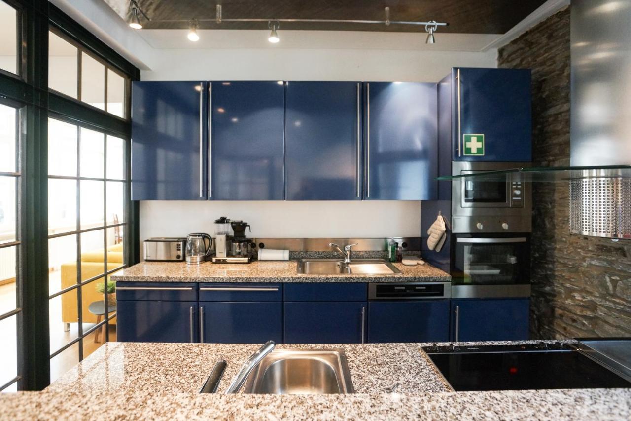 Loft13 Traumhafte Wohnung Mit Terrasse Fuer 8 Gaeste Monschau Exteriör bild