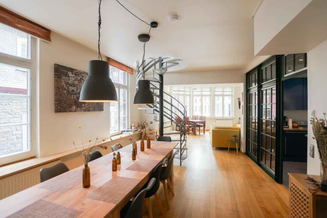 Loft13 Traumhafte Wohnung Mit Terrasse Fuer 8 Gaeste Monschau Exteriör bild